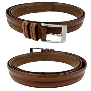 Allen Edmonds Classic Genuine Leather Belt Brown Plus Size